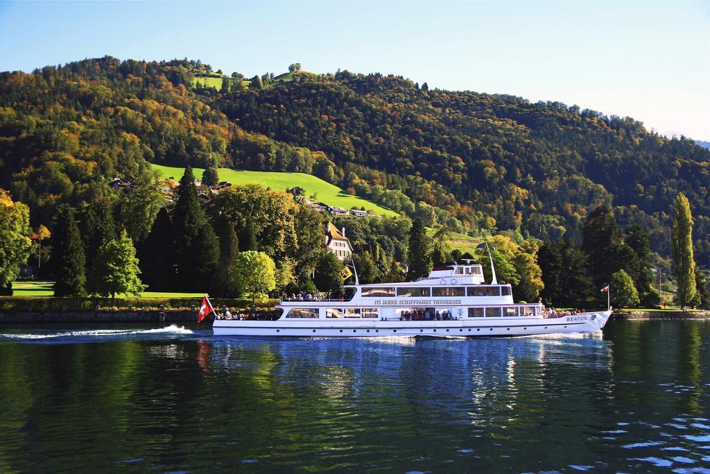 Seehotel Boutique Jagerhof-Hubertus Faulensee Exterior photo